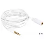 Καλώδιο ήχου DeLOCK 3.5mm 5m Λευκό