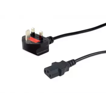 Equip UK Καλώδιο τροφοδοσίας, C13 σε BS1363, 3,0m, 10A ασφάλεια