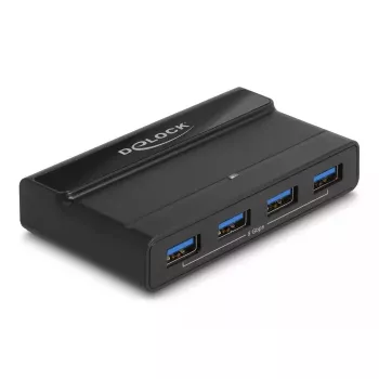 Delock Διακόπτης USB 4 x Συσκευή 2 x Host 5 Gbit/s Μαύρο