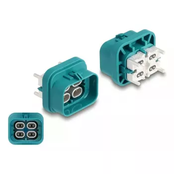 DeLOCK Βύσμα HDMTD Quad για PCB, κλάση προστασίας IP67 IP69K