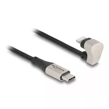 Καλώδιο δεδομένων και φόρτισης DeLOCK USB Type-C σε Lightning 180° γωνιακό 2 m MFi