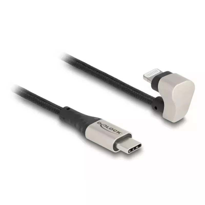Καλώδιο δεδομένων και φόρτισης DeLOCK USB Type-C σε Lightning 180° γωνιακό 2 m MFi
