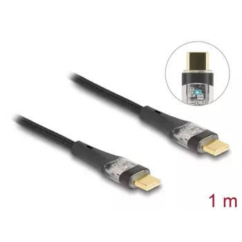DELOCK Καλώδιο δεδομένων και γρήγορης φόρτισης USB 2.0 1m 100W Type-C