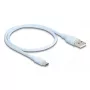 Καλώδιο USB DeLOCK 81221 USB 2.0 0,5 m USB A USB C μπλε