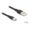 DeLOCK Καλώδιο USB USB 2.0 1 m USB A USB C μαύρο