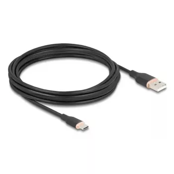 DeLOCK Καλώδιο USB USB 2.0 4 m USB A USB C μαύρο 81228