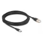DeLOCK Καλώδιο USB USB 2.0 4 m USB A USB C μαύρο 81228