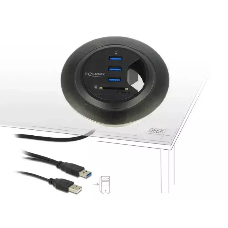 Πρίζα εξόδου DeLOCK 62869 Μαύρο