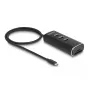 DeLOCK 3 Θυρών USB Hub 10 Gbps με αναγνώστη SD Micro SD Type-C Καλώδιο 60 cm