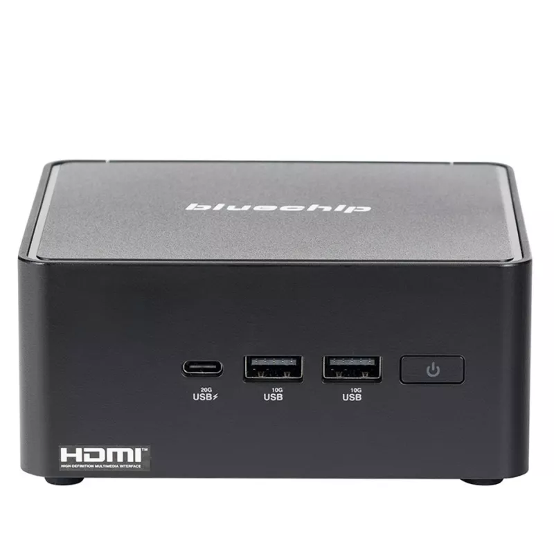 bluechip BUSINESSline M1435 Intel Core 3 100U 8 GB DDR5-SDRAM 500 GB SSD Windows 11 Pro Mini-PC μαύρο