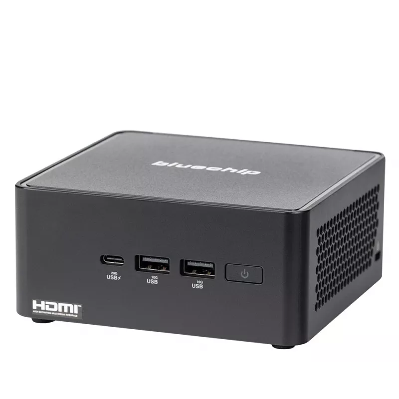 bluechip BUSINESSline M1435 Intel Core 3 100U 8 GB DDR5-SDRAM 500 GB SSD Windows 11 Pro Mini-PC μαύρο