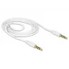 Καλώδιο ήχου DeLOCK 83440 1m 3,5 mm λευκό