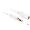 Καλώδιο ήχου DeLOCK 3.5mm 2m λευκό