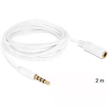 Καλώδιο ήχου DeLOCK 3.5mm 2m λευκό