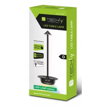 Techly I-LAMP-TABLE3 επιτραπέζιο φωτιστικό μονάδα SMD LED 1 W SMD LED D μαύρο