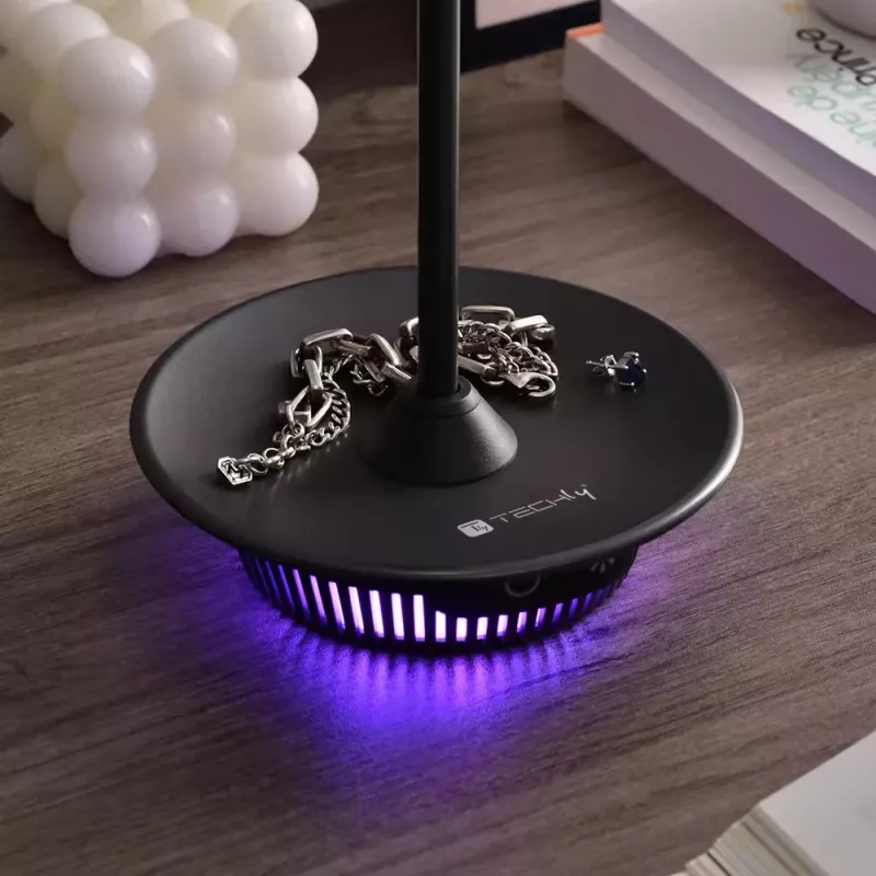Techly I-LAMP-TABLE3 επιτραπέζιο φωτιστικό μονάδα SMD LED 1 W SMD LED D μαύρο