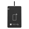 Techly I-CARD CAM-CIE αναγνώστης RFID USB μαύρο, ασημί