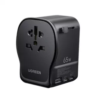 UGREEN S550 65W universal ταξιδιωτικός προσαρμογέας, 2x USB-C + USB-A, 55001