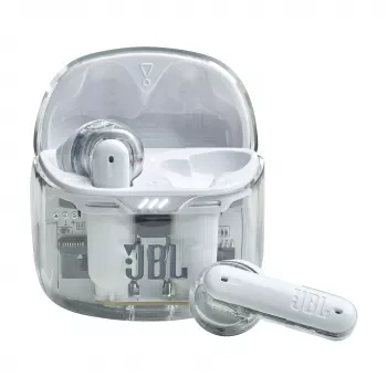 JBL Tune Flex Ghost Edition Headset True Wireless Stereo (TWS) In-ear κλήσεις/μουσική Bluetooth διαφανές, λευκό