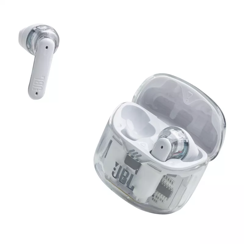 JBL Tune Flex Ghost Edition Headset True Wireless Stereo (TWS) In-ear κλήσεις/μουσική Bluetooth διαφανές, λευκό
