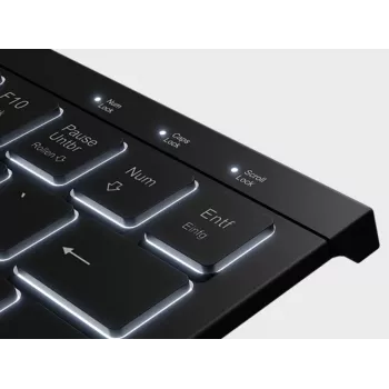 KeySonic KSK-5010ELC (DE) Πληκτρολόγιο για το σπίτι USB QWERTZ Γερμανικό Μαύρο