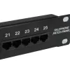 Equip 25-Port Cat.3 RJ45 ISDN Patch Panel, Μαύρο