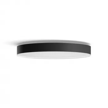 Έξυπνο φωτιστικό οροφής Philips Hue White ambience Enrave extra large μαύρο