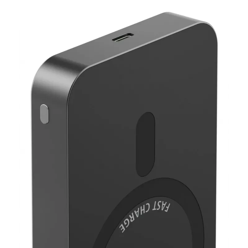 Hama 00201752 Powerbank 10000 mAh Ασύρματη φόρτιση Ανθρακί