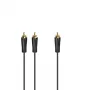 Καλώδιο ήχου Hama 00205097 5m RCA 2 x RCA αρσενικό επιχρυσωμένο μαύρο
