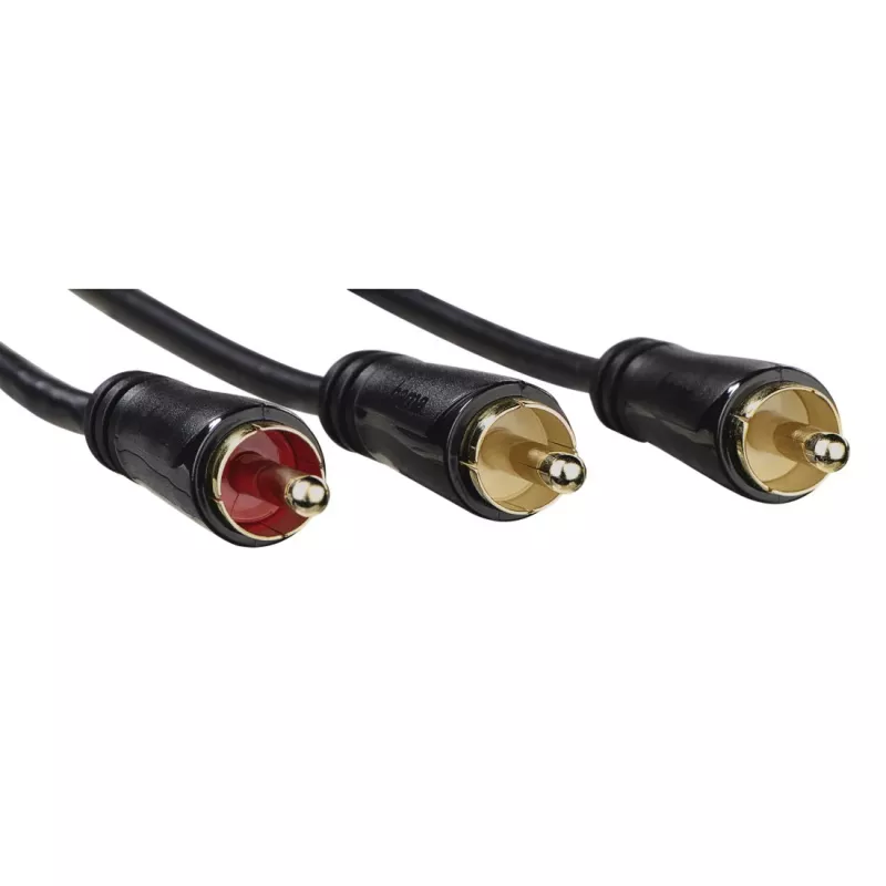 Καλώδιο ήχου Hama 00205097 5m RCA 2 x RCA αρσενικό επιχρυσωμένο μαύρο