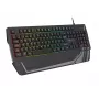 Πληκτρολόγιο Gaming GENESIS Rhod 350 RGB – 104 πλήκτρων USB QWERTY Ισπανικό πλήρους μεγέθους, Μαύρο, Οπίσθιος φωτισμός RGB, Υποστήριγμα παλάμης