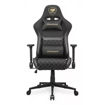 Καρέκλα Gaming COUGAR Gaming Armor One V2 Gold F Upholstered επενδεδυμένο κάθισμα Μαύρο Χρυσό
