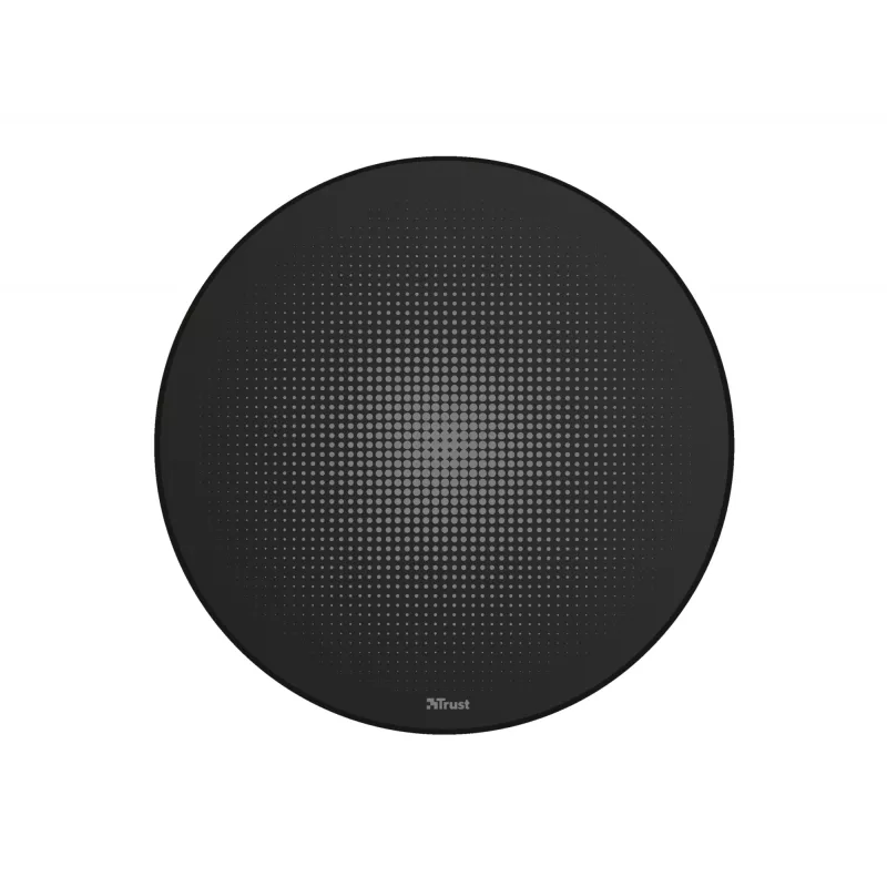 Trust Mika Μαύρο Στρογγυλό χαλάκι 117 cm