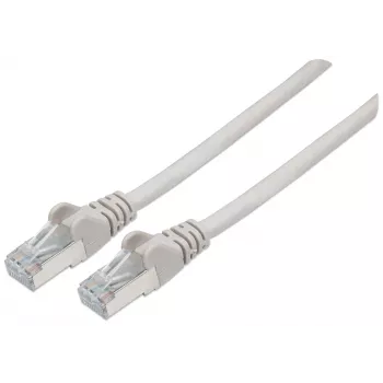 Intellinet Καλώδιο δικτύου patch, Cat6, 3 m, Γκρι, Χαλκός, S/FTP, LSOH/LSZH, PVC, RJ45, επιχρυσωμένες επαφές, προστασία γλωττίδας, ενσωματωμένη προστασία κάμψης, ισόβια εγγύηση