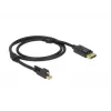 Καλώδιο DisplayPort DeLOCK 83721 Mini DisplayPort 1m μαύρο