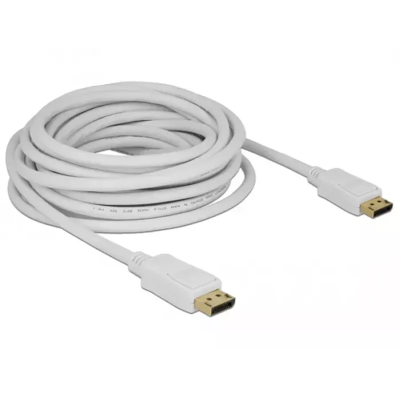 Καλώδιο DisplayPort DeLOCK 84861 7 m λευκό