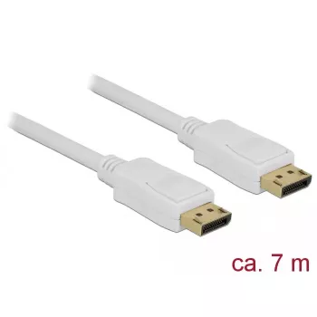 Καλώδιο DisplayPort DeLOCK 84861 7 m λευκό