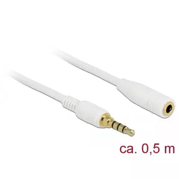 Καλώδιο ήχου DeLOCK 85628 0,5 m 3,5 mm λευκό