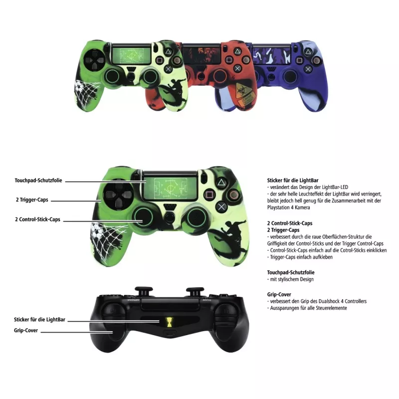 Hama Soccer, PlayStation 4, μαύρο, πράσινο