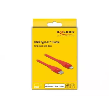 Καλώδιο δεδομένων και φόρτισης USB Type-C σε Lightning DeLOCK 86633