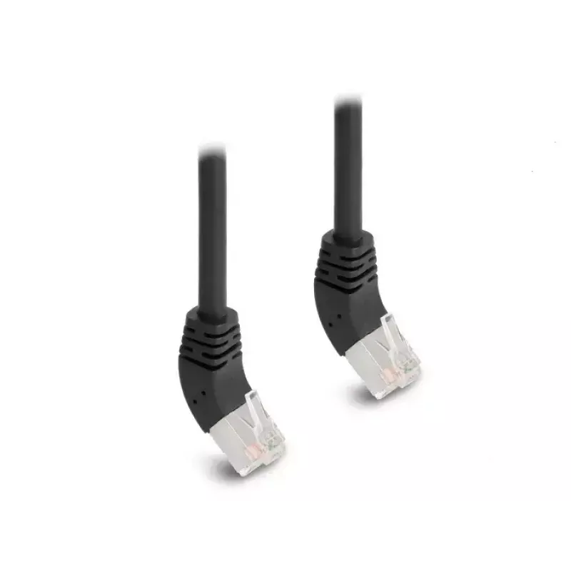 Καλώδιο δικτύου DeLOCK RJ45 Cat.6A 45° γωνιακό 0,5 m μαύρο