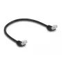 Καλώδιο δικτύου DeLOCK RJ45 Cat.6A 45° γωνιακό 0,5 m μαύρο