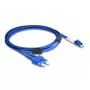 DeLOCK Καλώδιο οπτικών ινών LC Duplex σε SC Duplex Singlemode OS2 3 m