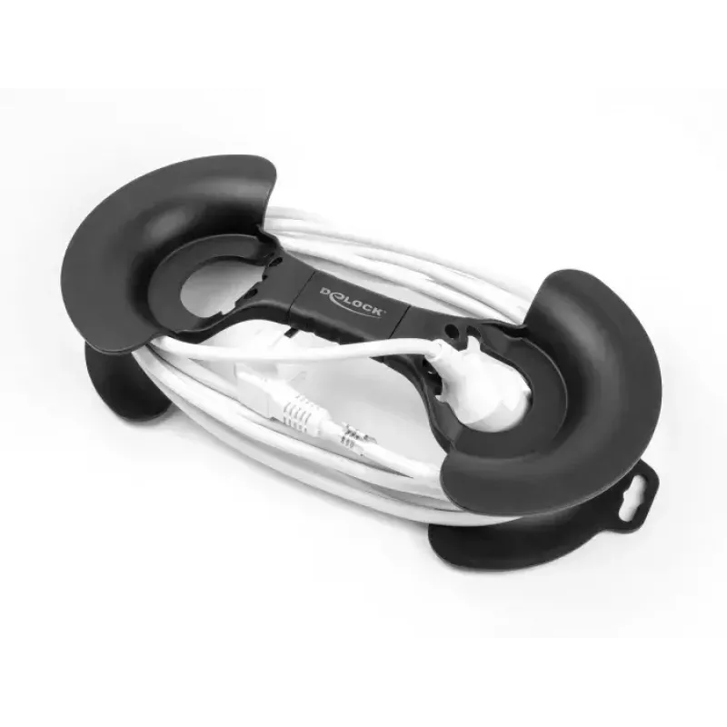 DeLOCK Καρούλι καλωδίου 375 x 170 mm μαύρο πλαστικό