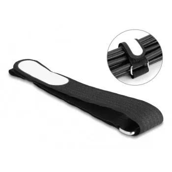 Ιμάντας καλωδίου Velcro DeLOCK 457x25 mm μαύρο 5 τεμ.