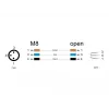 DeLOCK M8 Καλώδιο ενσωμάτωσης A-coded 3 ακίδων βύσμα αρσενικό 0,5 m