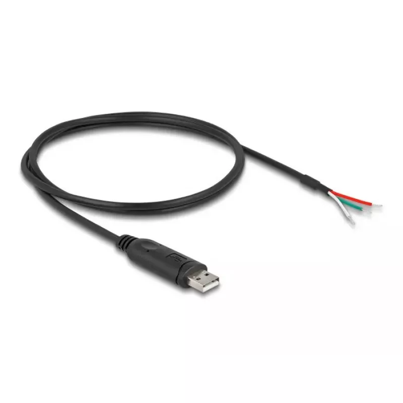 DeLOCK καλώδιο προσαρμογέα USB 2.0 Type-A σε Σειριακό RS-485 1 m Μαύρο