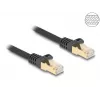 Καλώδιο δικτύου DeLOCK RJ45 Κατ.6A S/FTP 1m μαύρο