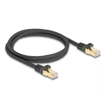 Καλώδιο δικτύου DeLOCK RJ45 Κατ.6A S/FTP 1m μαύρο