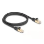 Καλώδιο δικτύου DeLOCK RJ45 Κατ.6A S/FTP 1m μαύρο